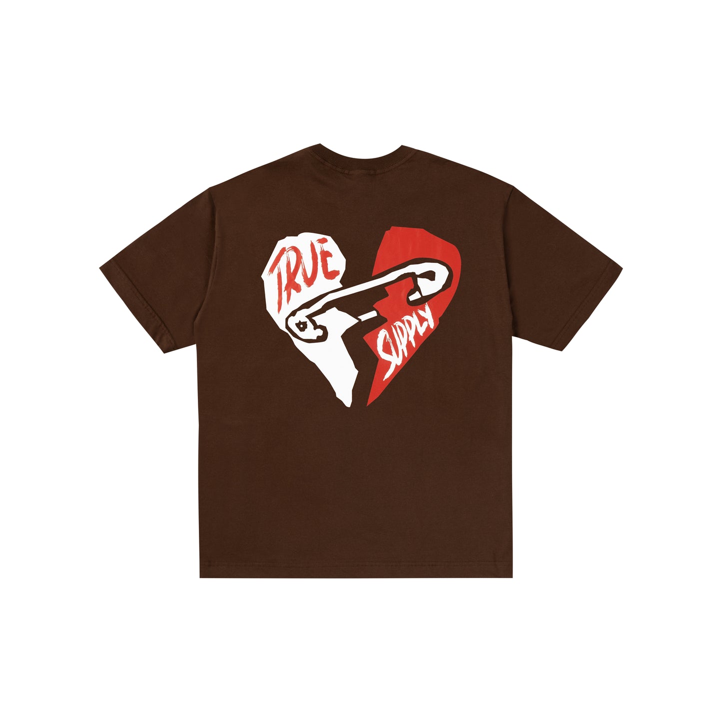 TEE TRUE "BROKEN" MARROM