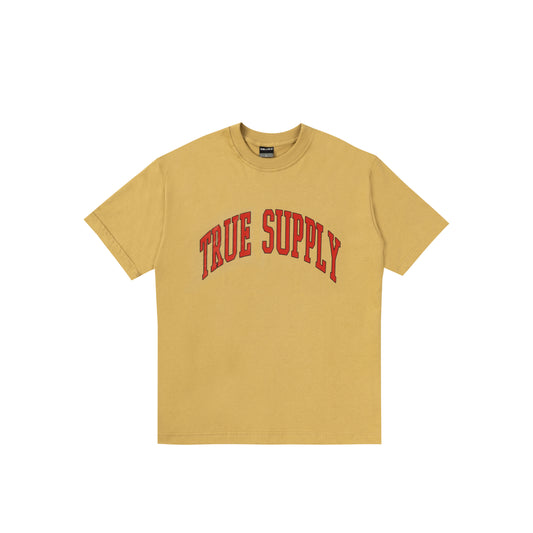 TEE TRUE "COLLEGE" BEGE